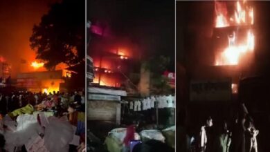 Photo of कानपुर: आग की चपेट में 600 से अधिक दुकानें, नुकसान देख दुकानदारों के निकले आंसू  