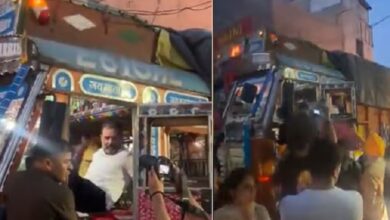 Photo of दिल्ली से ट्रक पर सवार हुए राहुल गांधी, अंबाला होते हुए पहुंचे चंडीगढ़