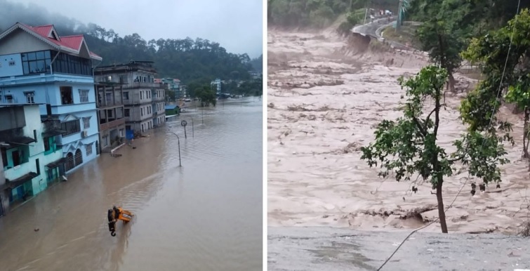Cloud burst in Sikkim