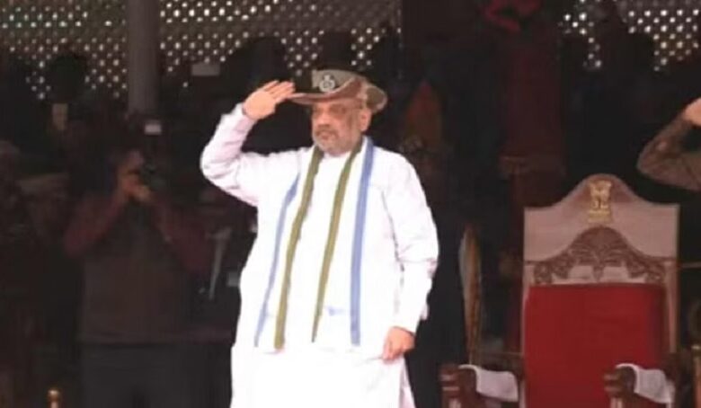 Amit Shah attends ITBP Raising Day Parade