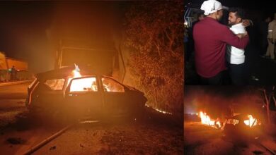 Photo of डंपर से टकराकर कार में लगी आग, फंस गया सेंट्रल लॉक; जिन्दा जले आठ लोग