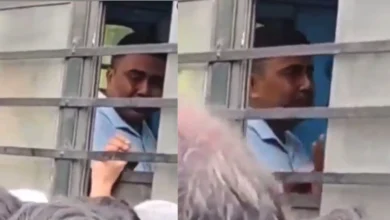 Photo of ‘निकल गई हेकड़ी..’ पुलिस वैन में रोता नजर आया शाहजहां शेख, BJP ने कसा तंज