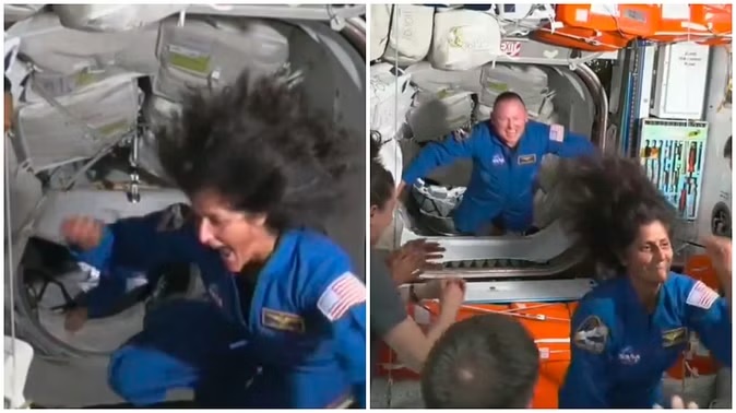 Sunita Williams was overjoyed after reaching space