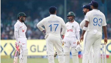 Photo of कानपुर: वर्षा से बाधित मैच में चौथे दिन का खेल शुरू, बांग्लादेश को लगा चौथा झटका