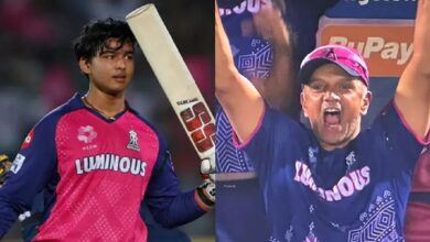 Photo of सूर्यवंशी के लिए सबसे खास पल, कोच द्रविड़ ने व्हीलचेयर से खड़े होकर मनाया जश्न