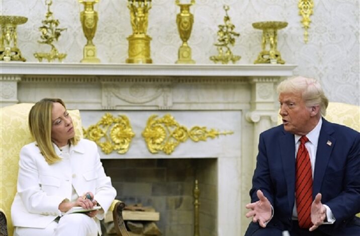 Trump Meloni meeting