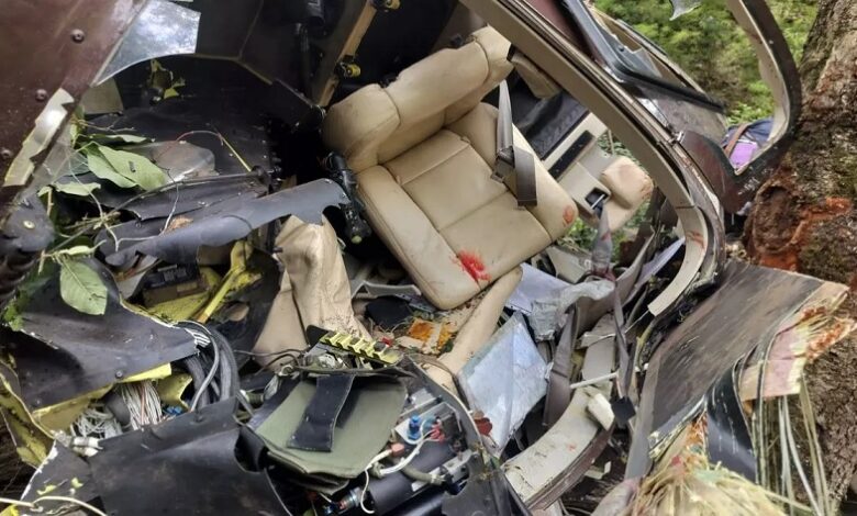 Helicopter crash in Uttarkashi