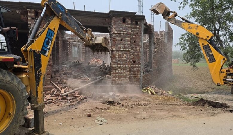 Religious place being built without permission demolished