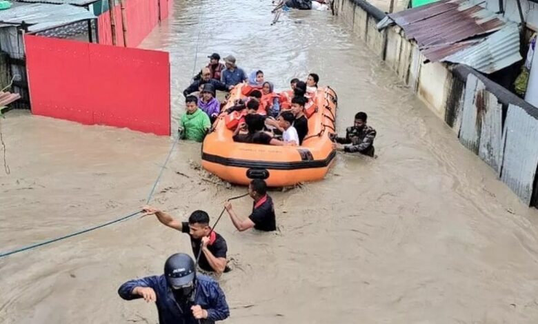 Floods wreak havoc in North East