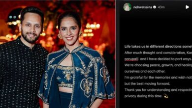 Photo of पति पी कश्यप से अलग होंगी सायना नेहवाल, इंस्टाग्राम पर लिखा- अब हमारी राहें जुदा…