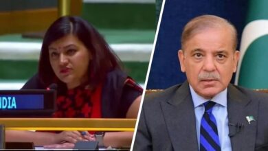 Photo of ‘टूटे रनवे और जले हुए हैंगर जीत की निशानी है तो खुश रहें’, UN में भारत ने शहबाज को सुनाया
