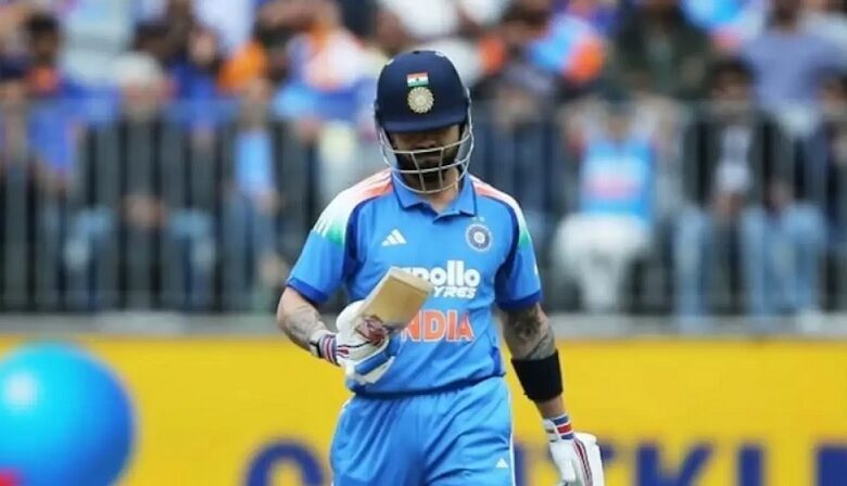 Kohli out on zero in adeled today