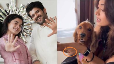 Photo of विजय देवरकोंडा के बाद रश्मिका ने भी फ्लॉन्ट की इंगेजमेंट रिंग, सामने आया वीडियो