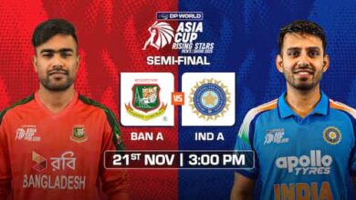 Photo of राइजिंग एशिया कप सेमीफाइनल: भारत-ए को दमदार प्रदर्शन की उम्मीद, बांग्लादेश-ए से मिलेगी कड़ी टक्कर