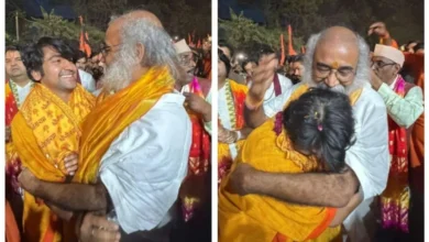 Photo of पं.धीरेंद्र शास्त्री की सनातन यात्रा में पहुंचे आचार्य प्रमोद कृष्णम, तस्वीर वायरल