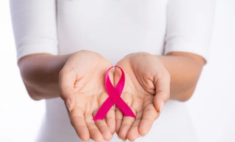 pink cancer sign