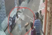 Photo of यूपी में ईंट से कूचकर कुत्ते की बेरहमी से हत्या, रस्सी से बांध कर शव गली में घसीटा; CCTV में कैद हुआ खौफनाक मंजर
